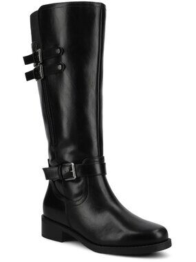 #8 Journee Collection Sonny Women's Boots Black : 8 M, Synthetic